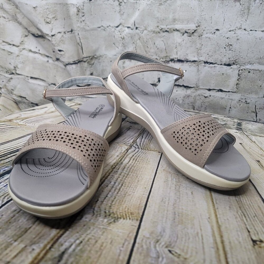Walking Lightly Women's Walking Sandal Taupe 10M